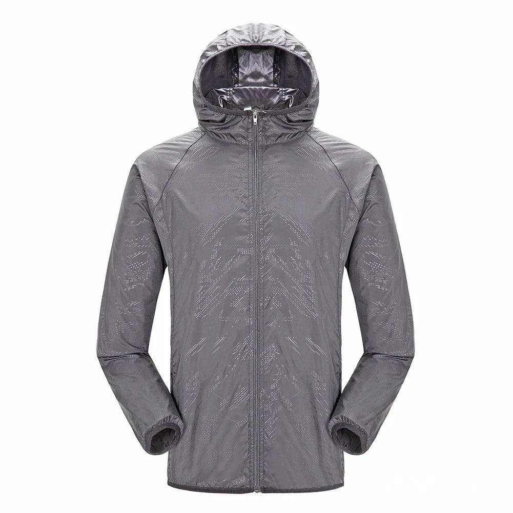 Unisex Trenchcoat Wasserabweisend Mit Kapuze Moderner Stil