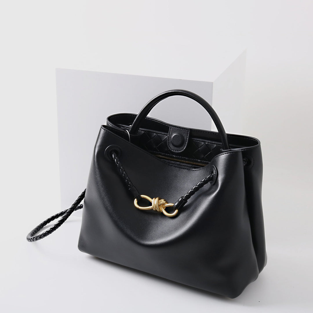 Sac fourre-tout en cuir vegan luxueux – Grande sac à main avec fermeture magnétique