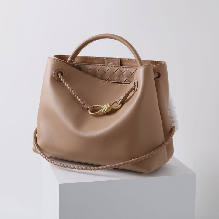 Sac fourre-tout en cuir vegan luxueux – Grande sac à main avec fermeture magnétique
