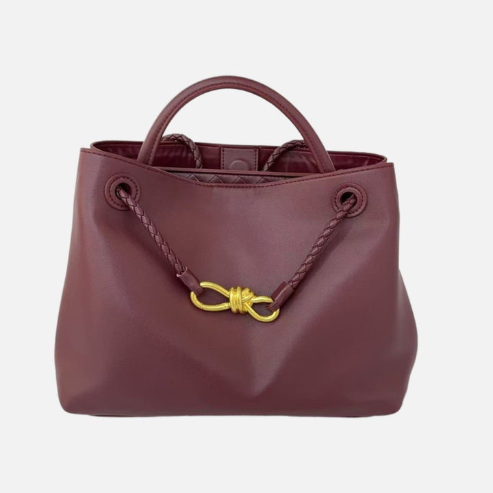 Sac fourre-tout en cuir vegan luxueux – Grande sac à main avec fermeture magnétique
