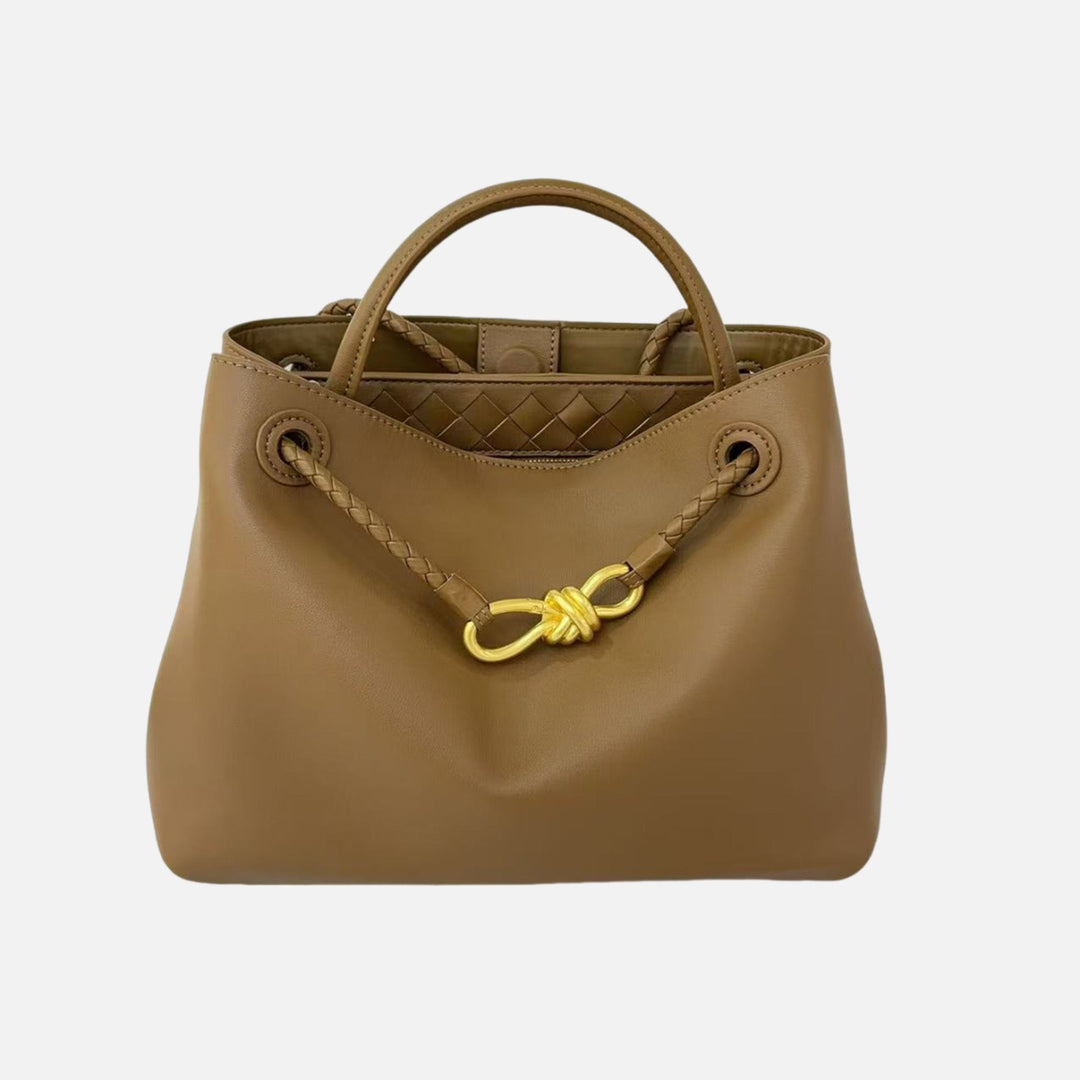 Sac fourre-tout en cuir vegan luxueux – Grande sac à main avec fermeture magnétique