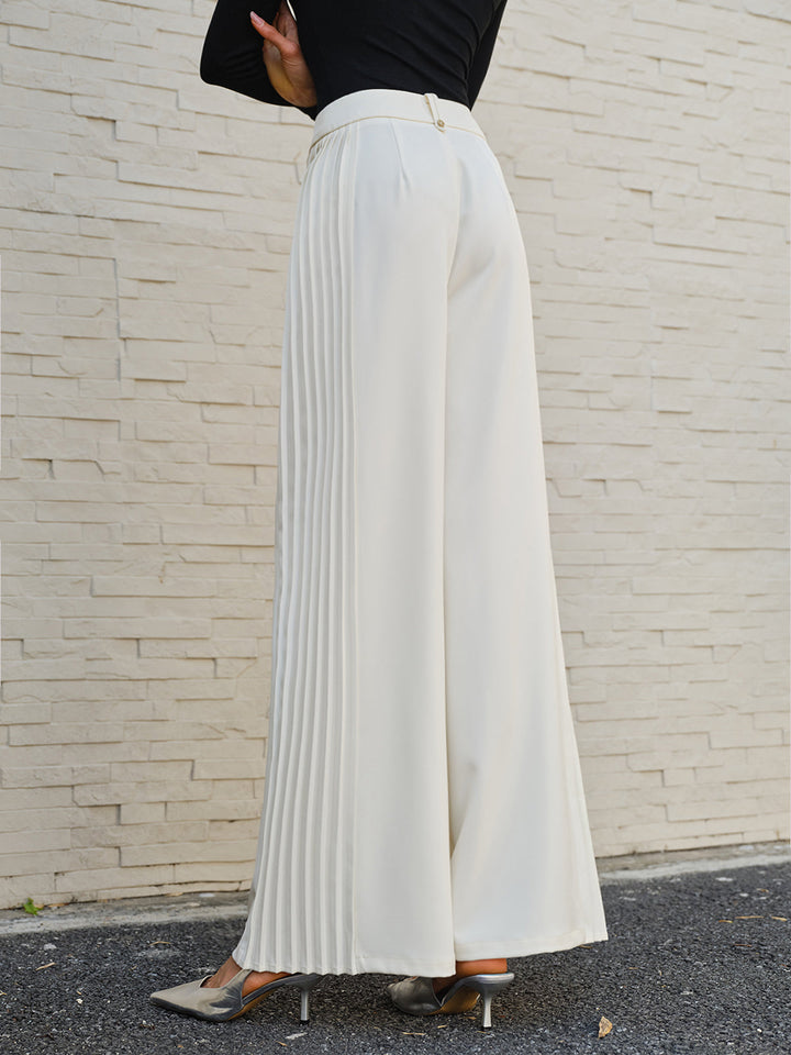 Wide Pants Women Pleats