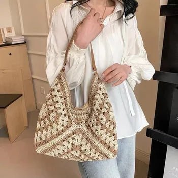 Grand sac de plage pour femmes – Cuir vegan, imperméable et résistant au sable