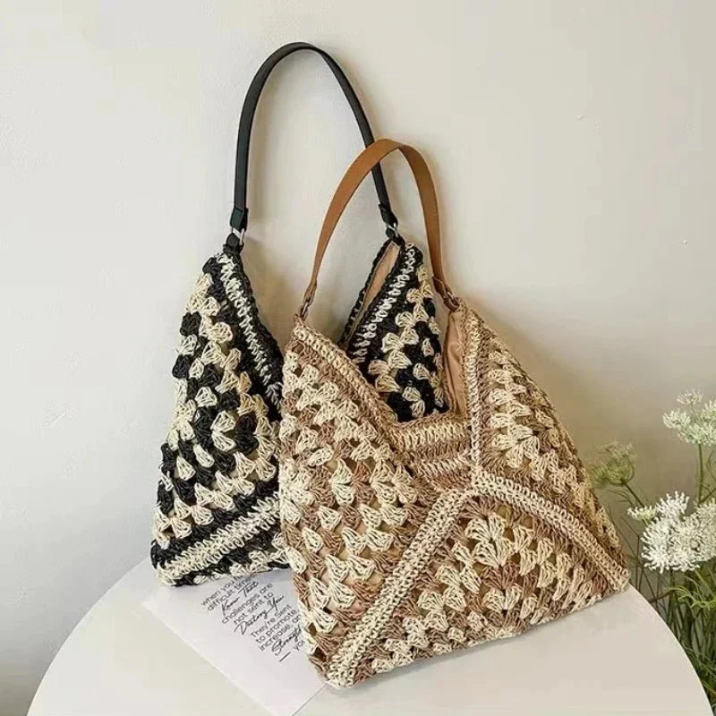 Grand sac de plage pour femmes – Cuir vegan, imperméable et résistant au sable