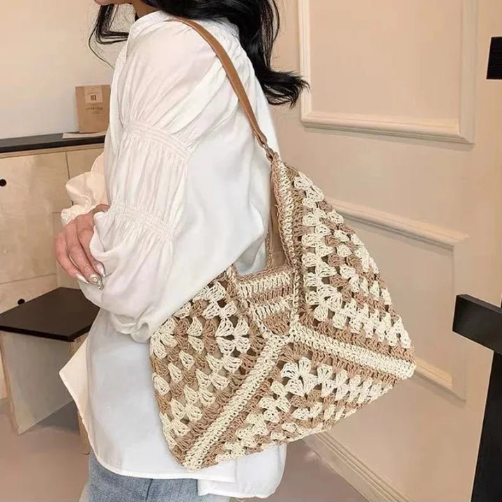 Grand sac de plage pour femmes – Cuir vegan, imperméable et résistant au sable