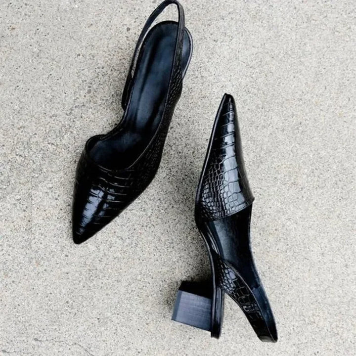 Elegante Slingback-Pumps mit Blockabsatz