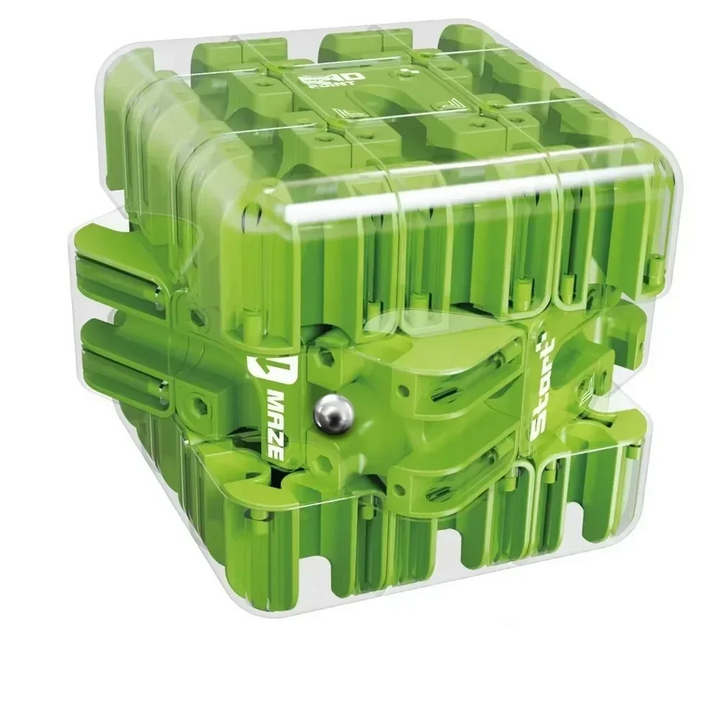 Würfelpuzzle – Kompakter Labyrinthwürfel Für Konzentration Und Stressabbau, 8,3 Cm, ABS 11