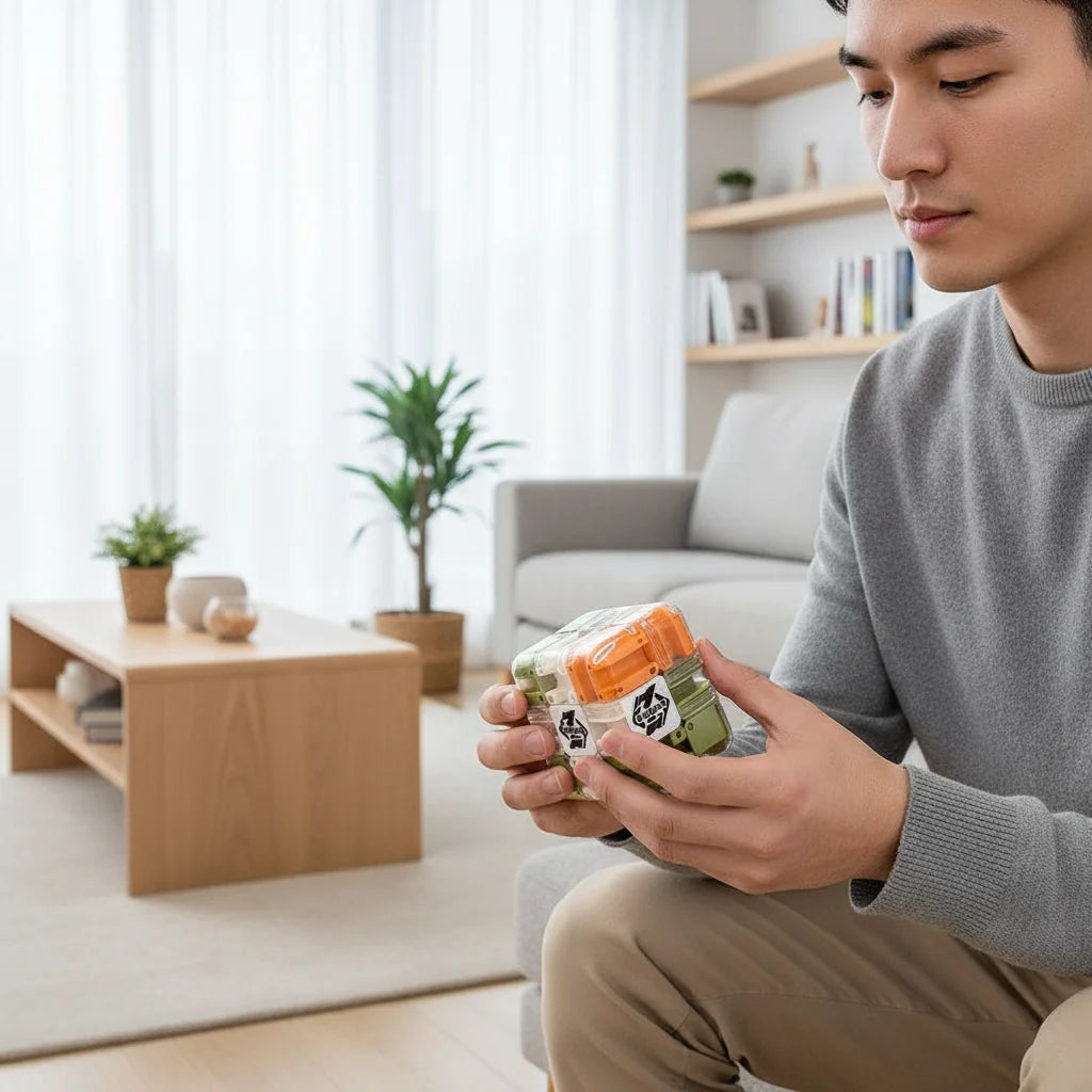 Würfelpuzzle – Kompakter Labyrinthwürfel Für Konzentration Und Stressabbau, 8,3 Cm, ABS 3