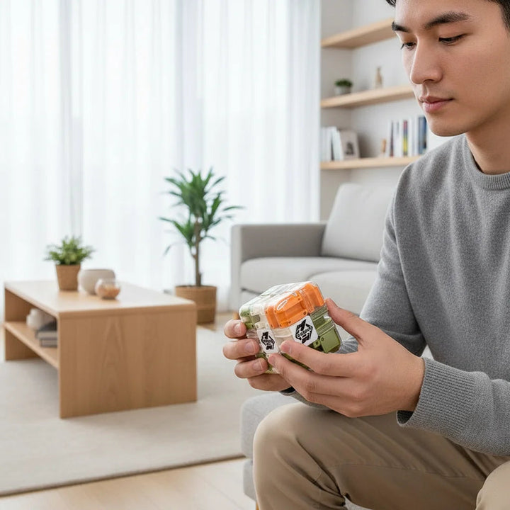 Würfelpuzzle – Kompakter Labyrinthwürfel Für Konzentration Und Stressabbau, 8,3 Cm, ABS 3