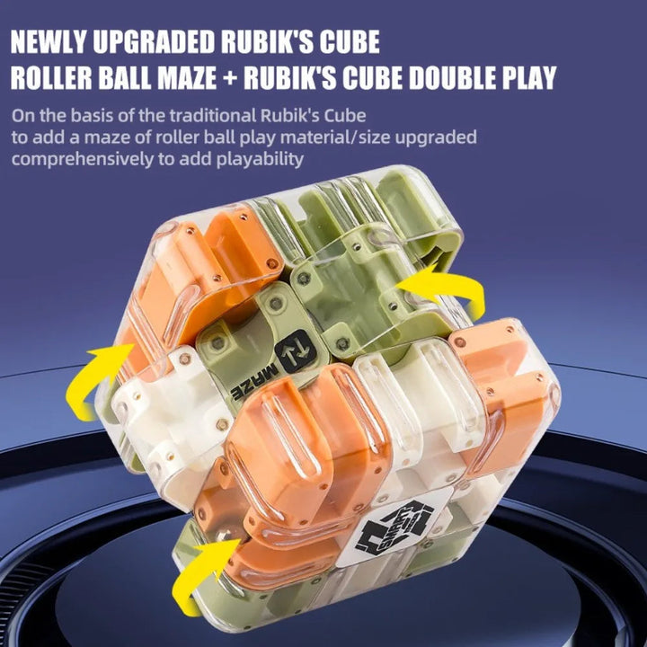 Würfelpuzzle – Kompakter Labyrinthwürfel Für Konzentration Und Stressabbau, 8,3 Cm, ABS 4