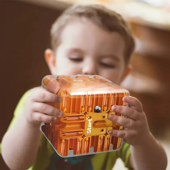 Würfelpuzzle – Kompakter Labyrinthwürfel Für Konzentration Und Stressabbau, 8,3 Cm, ABS 6