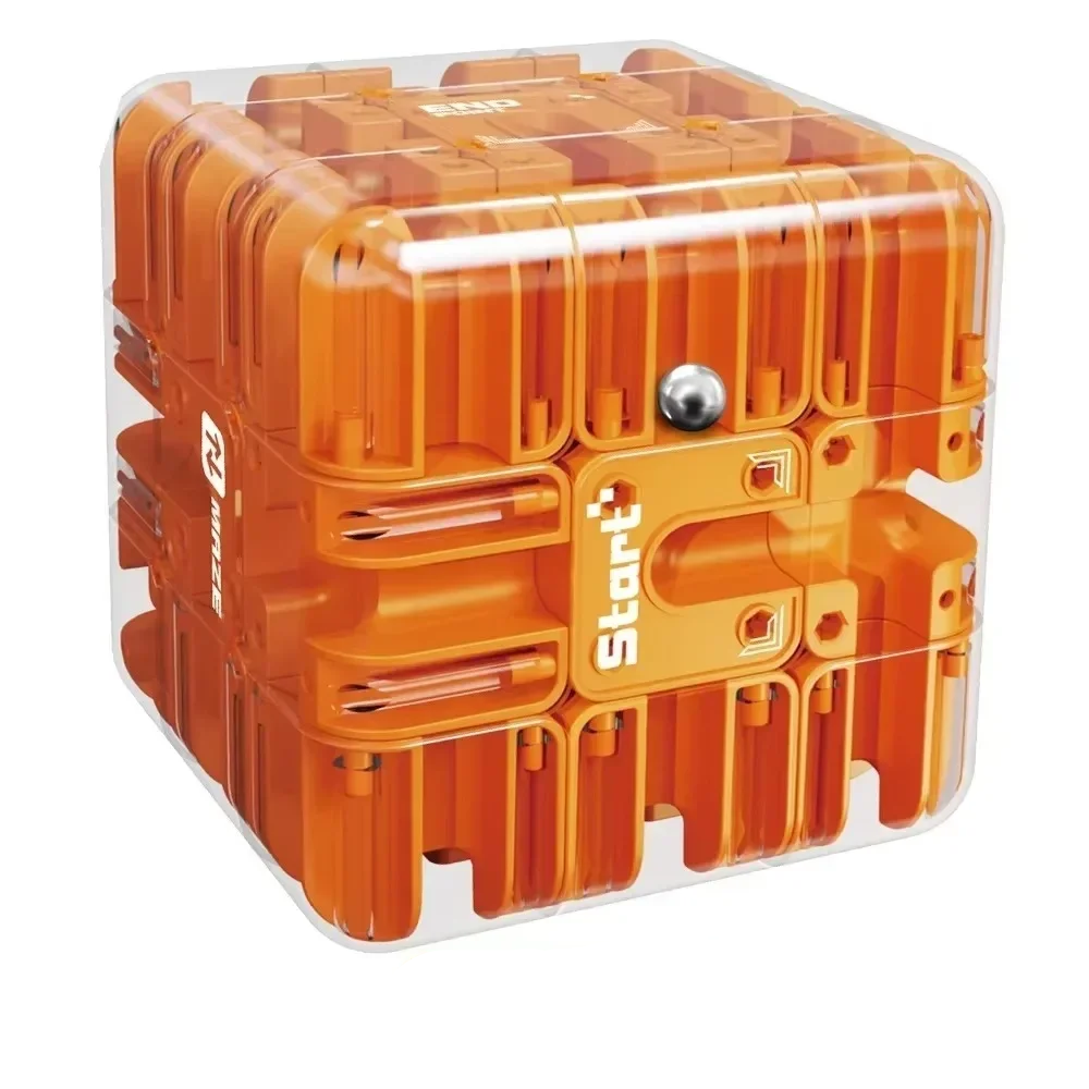 Würfelpuzzle – Kompakter Labyrinthwürfel Für Konzentration Und Stressabbau, 8,3 Cm, ABS 9