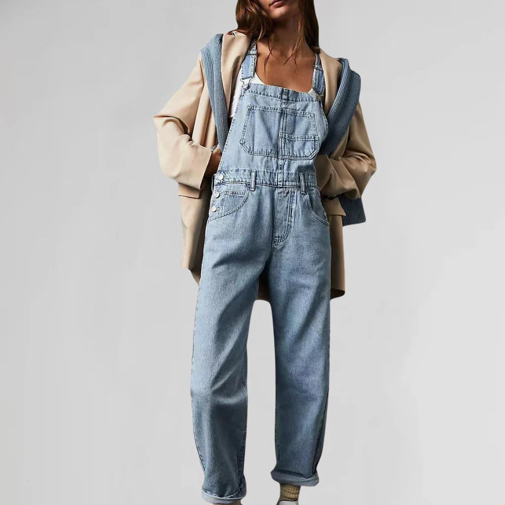 Sommer-Jeanslatzhose für Damen - Bequem und Vielseitig
