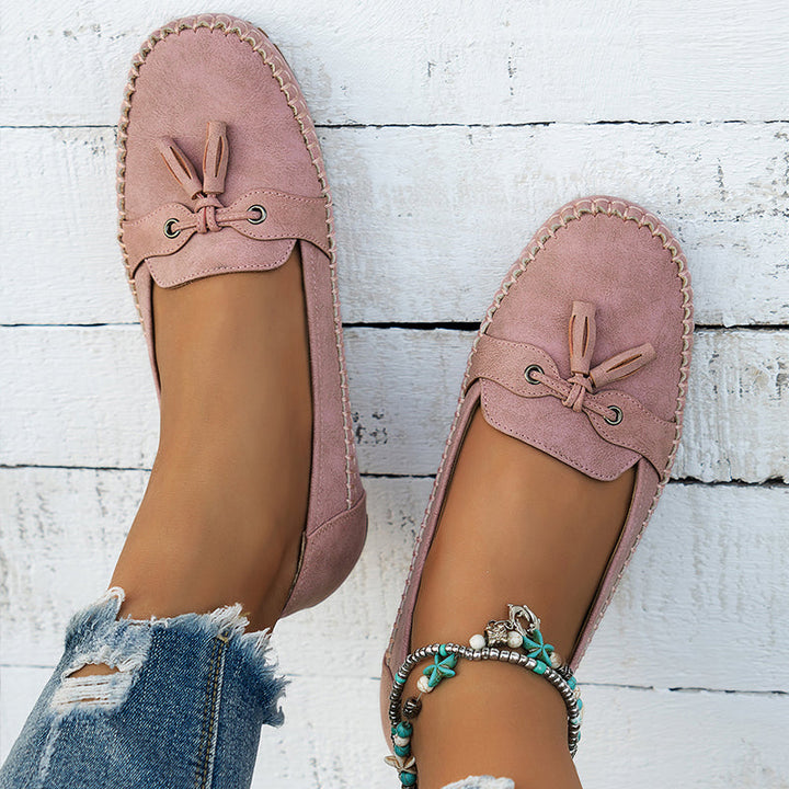 Chaussons pour femmes en cuir végan avec doublure douce – Mocassins élégants pour tous les jours