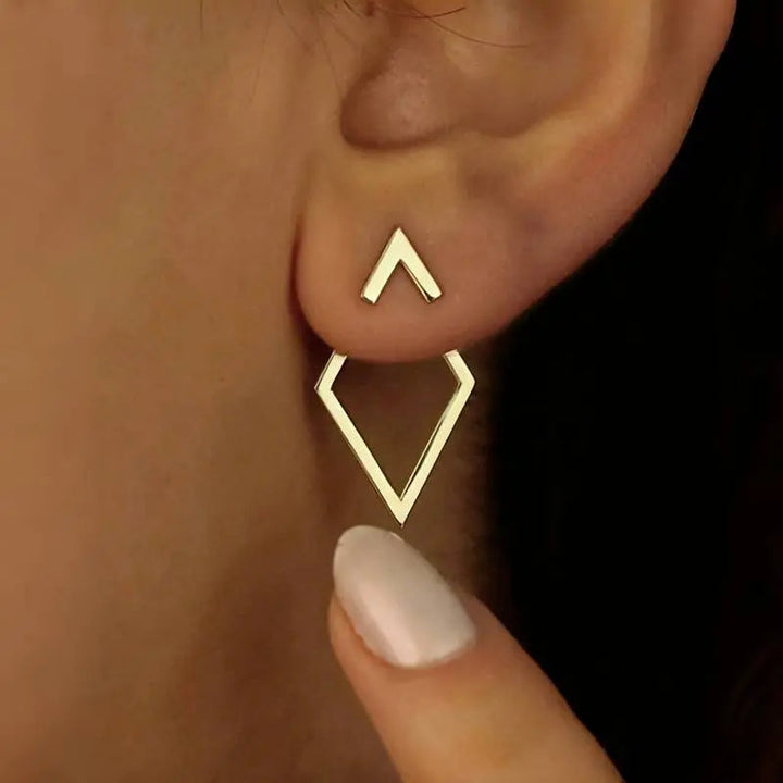 Women's Earrings – Geometric Design made of Alloy – Minimalist & Lightweight