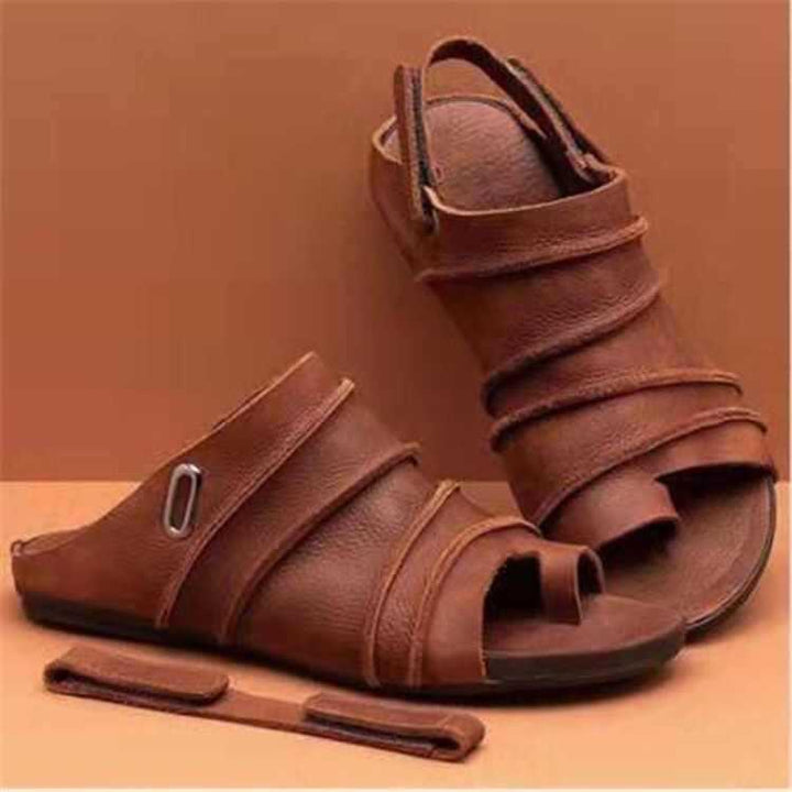 Women's Orthopedic Leather Sandals for Foot Correction