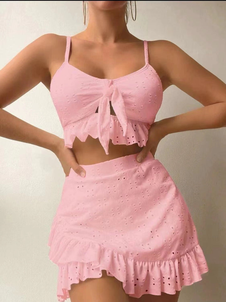Women's Two-Piece – Cotton – Sleeveless Top & Wide Pants – Summer