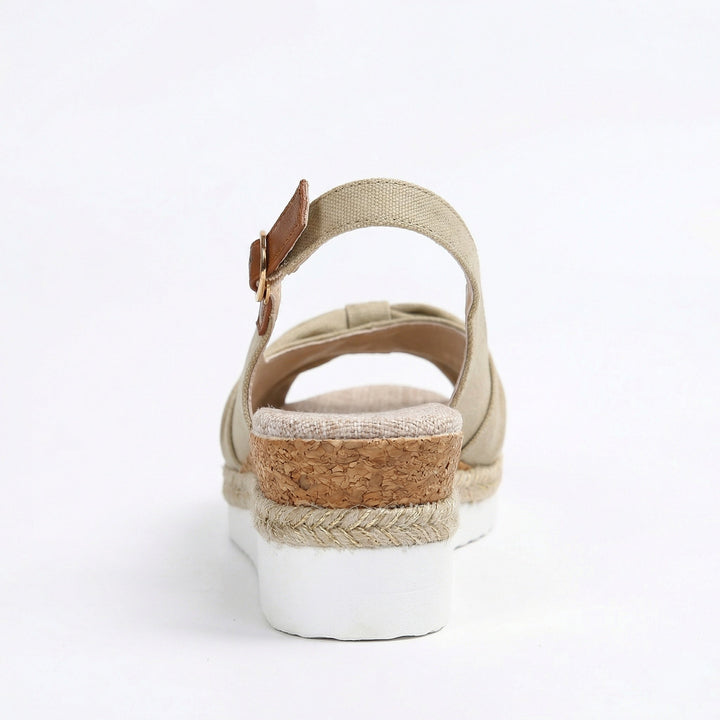 Women's Pointed-Toe Platform Sandals – Orthopedic Comfort Shoes with Buckle