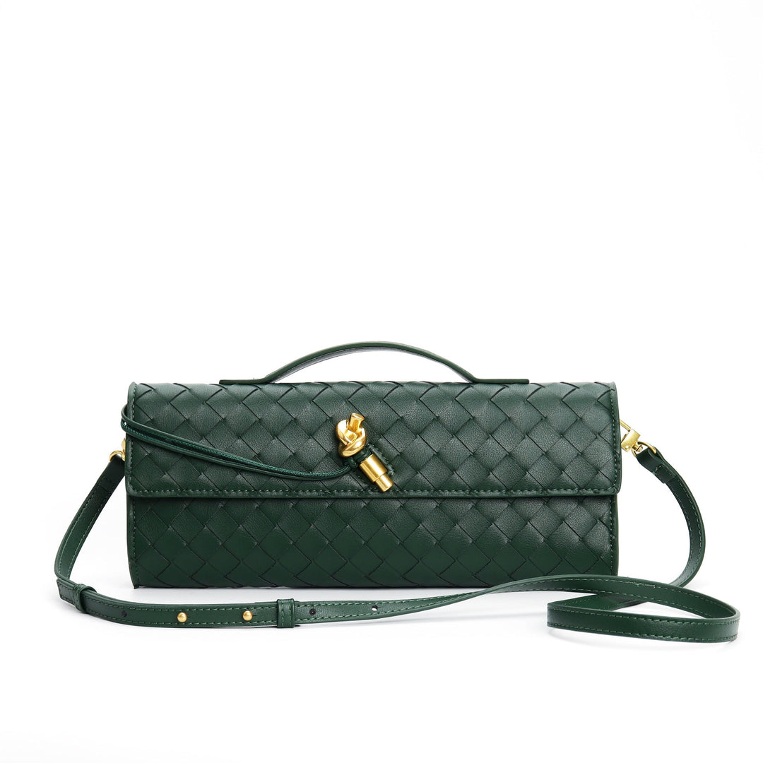 Geflochtene Damen Clutch aus Echtleder – Elegant & Vielseitig