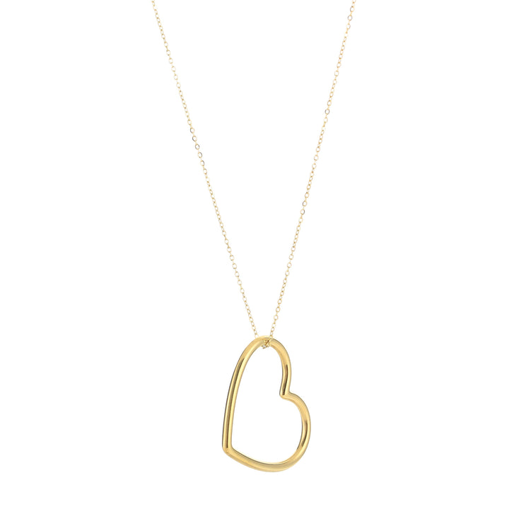 Elegante Herzanhänger Kette | Vegane Goldplattierte Schmuckidee