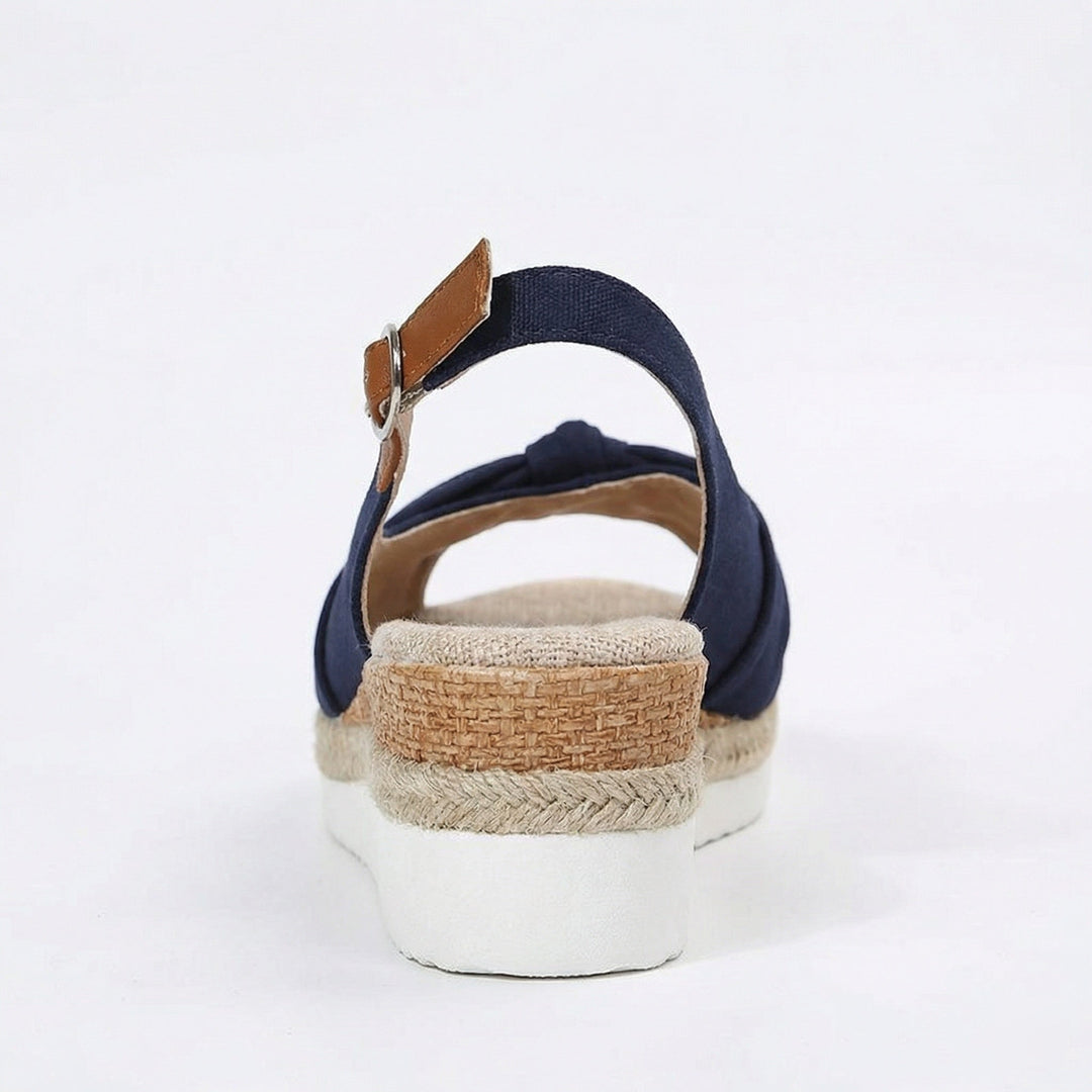 Women's Pointed-Toe Platform Sandals – Orthopedic Comfort Shoes with Buckle