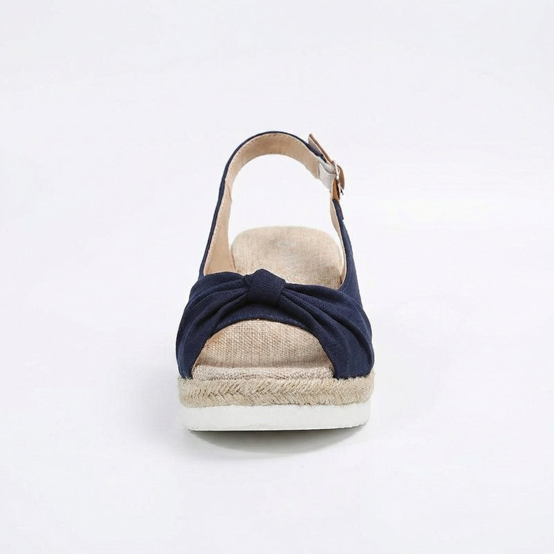 Women's Pointed-Toe Platform Sandals – Orthopedic Comfort Shoes with Buckle