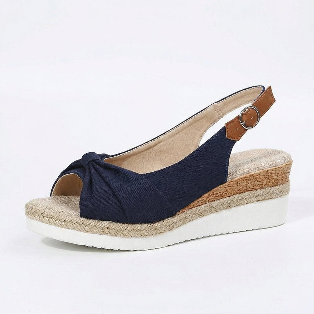 Women's Pointed-Toe Platform Sandals – Orthopedic Comfort Shoes with Buckle