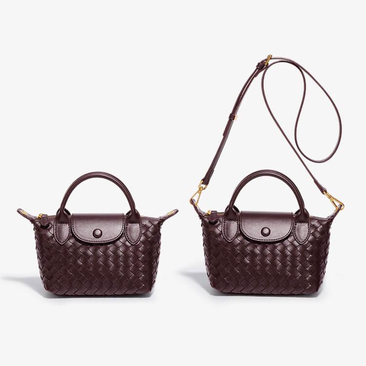 Geflochtene Mini-Tasche Damen – Kompakte Crossbody Bag mit Schulterriemen