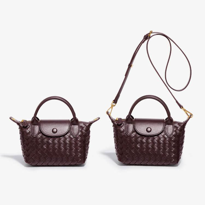 Geflochtene Mini-Tasche Damen – Kompakte Crossbody Bag mit Schulterriemen