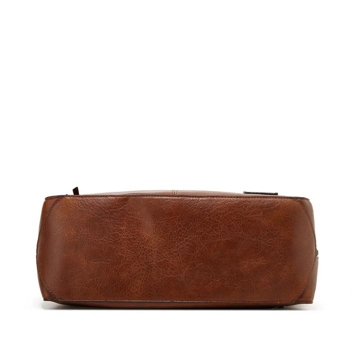 Sac à bandoulière pour femmes en cuir vegan – Élégant sac à épaule grand