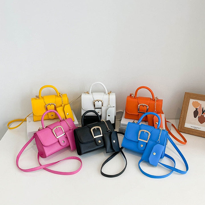 Élégante sac à main pour femmes avec boucle – Sac à épaule en cuir vegan