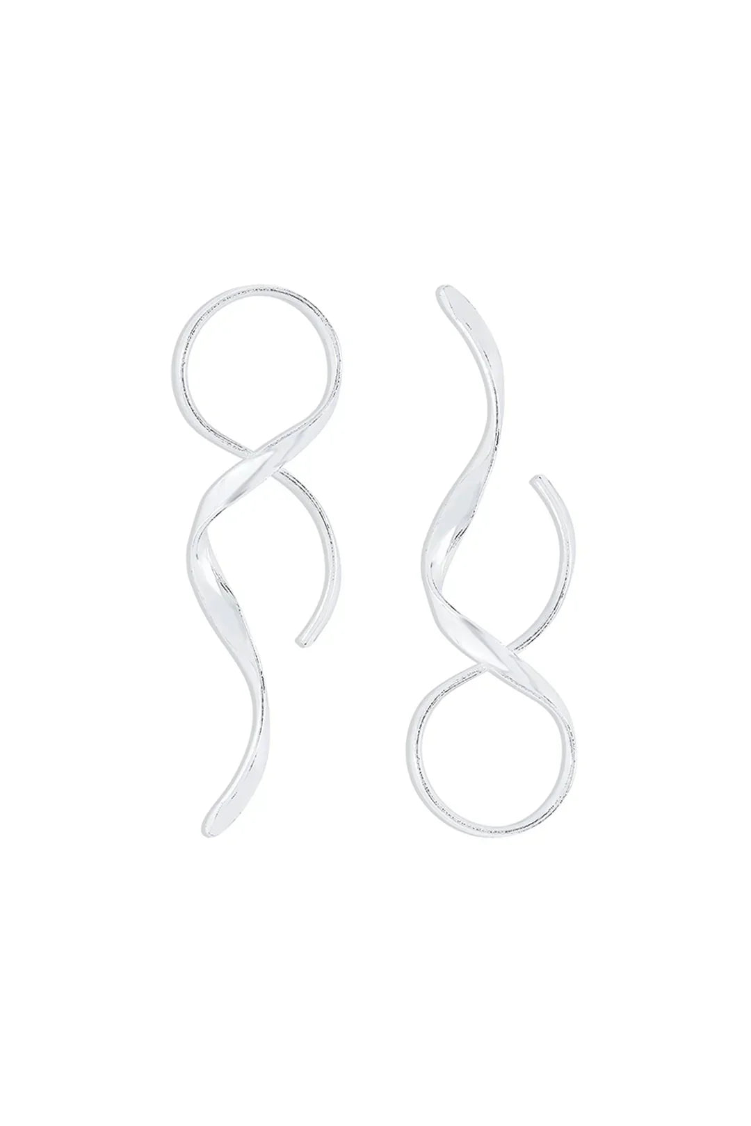 Women's stainless steel earrings with elegant teardrop shape