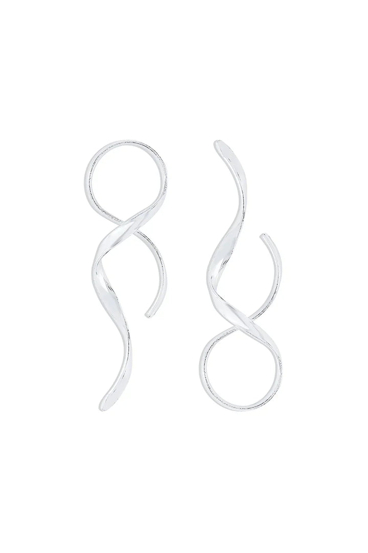 Women's stainless steel earrings with elegant teardrop shape