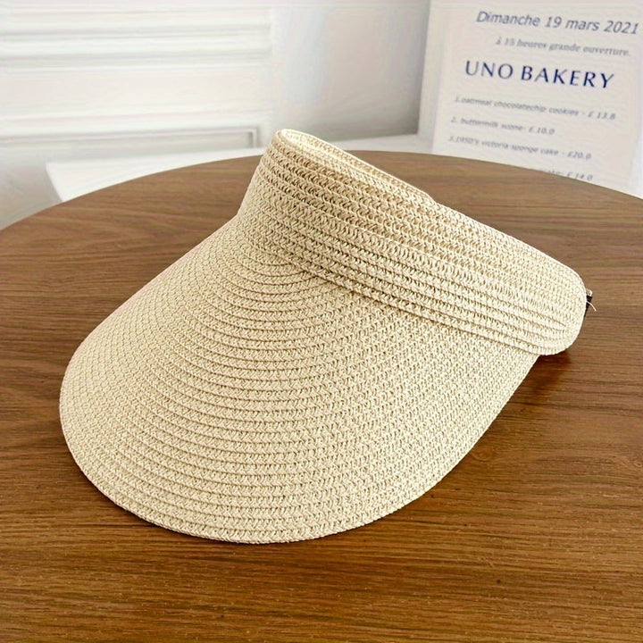 Foldable sun visor with wide brim