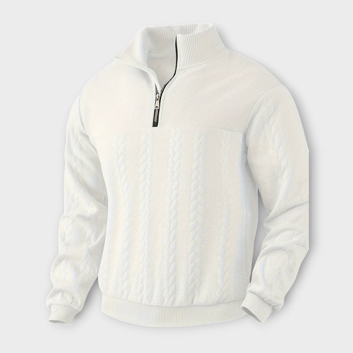 Randall | eleganter Vintage Half-Zip Pullover