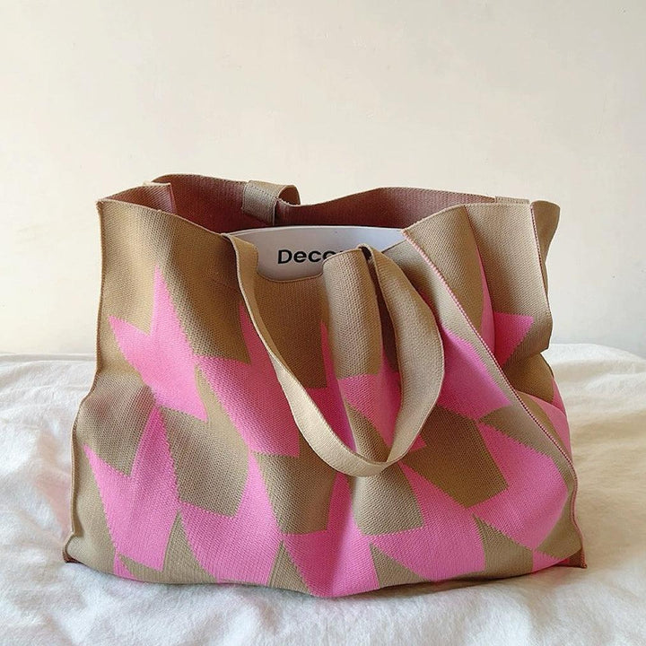 Unisex Shopper Bag Canvas Textured Look Casual