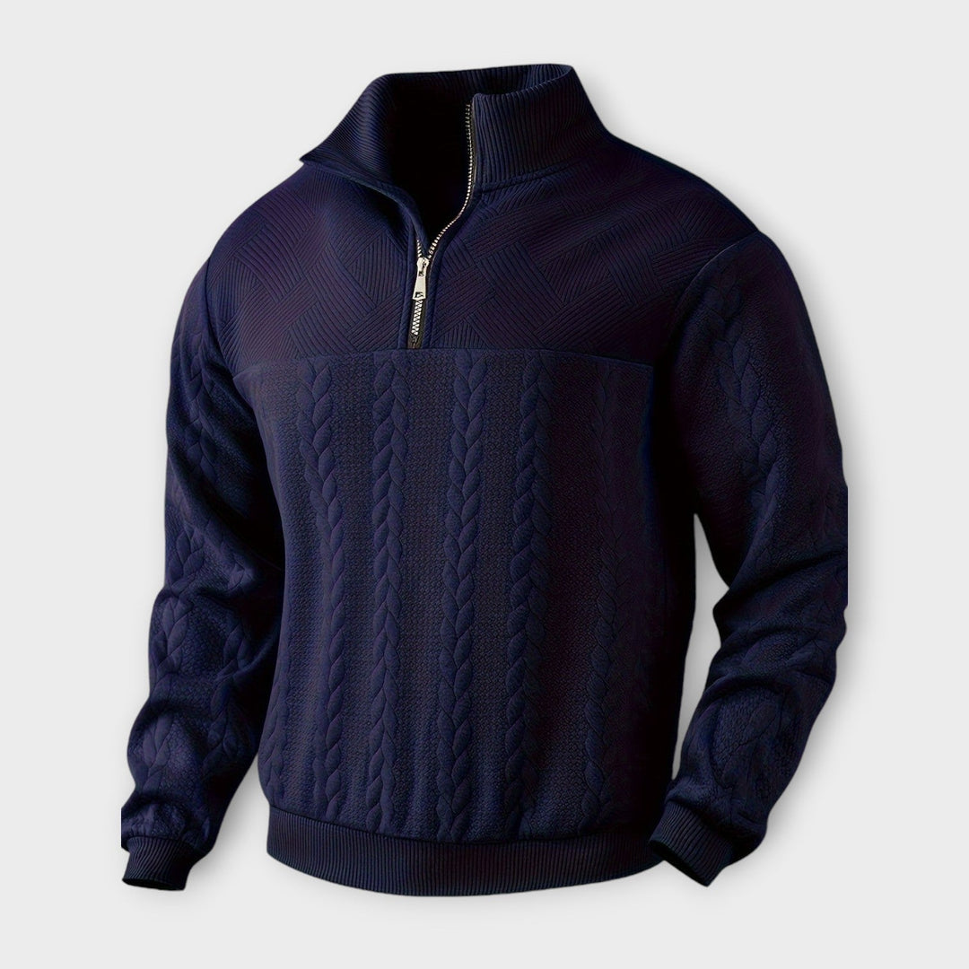 Randall | eleganter Vintage Half-Zip Pullover