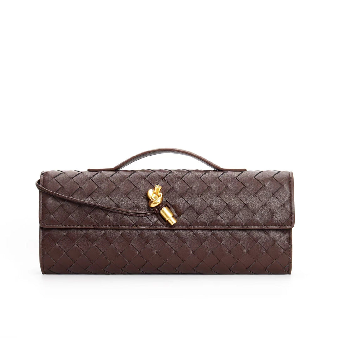 Geflochtene Damen Clutch aus Echtleder – Elegant & Vielseitig