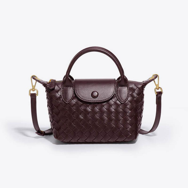 Geflochtene Mini-Tasche Damen – Kompakte Crossbody Bag mit Schulterriemen