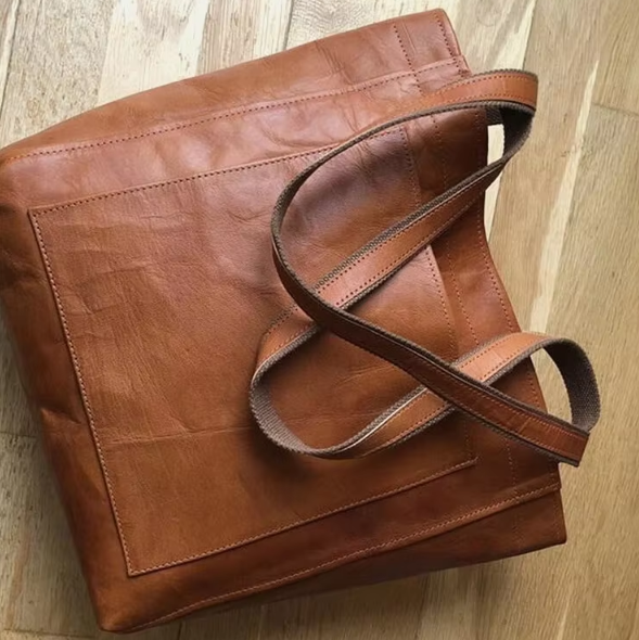 Sac à main en cuir vegan luxueux – Sac spacieux et élégant