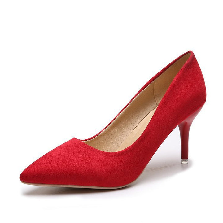 Klassische spitze High Heels | Veganes Premium-Material | Nude Stiletto