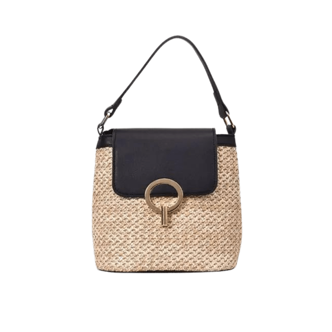 Grande sac de plage en cuir végan – Fait main & Élégant