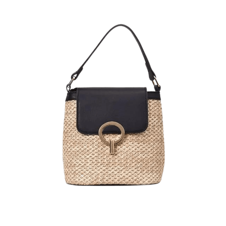Grande sac de plage en cuir végan – Fait main & Élégant