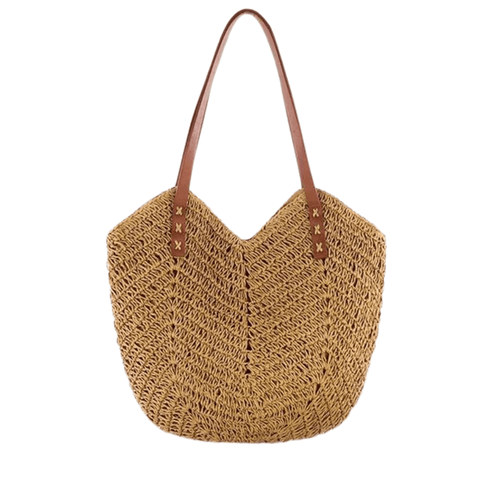 Sac fourre-tout en cuir vegan – Grand sac à épaule minimaliste