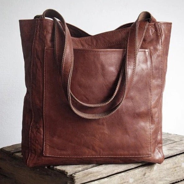 Sac à main en cuir vegan luxueux – Sac spacieux et élégant