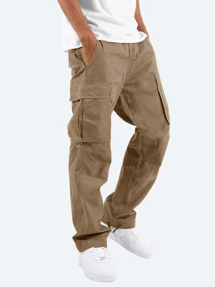 Herren Locker Geschnittene Cargo Hose - Braune Casual Utility Hose