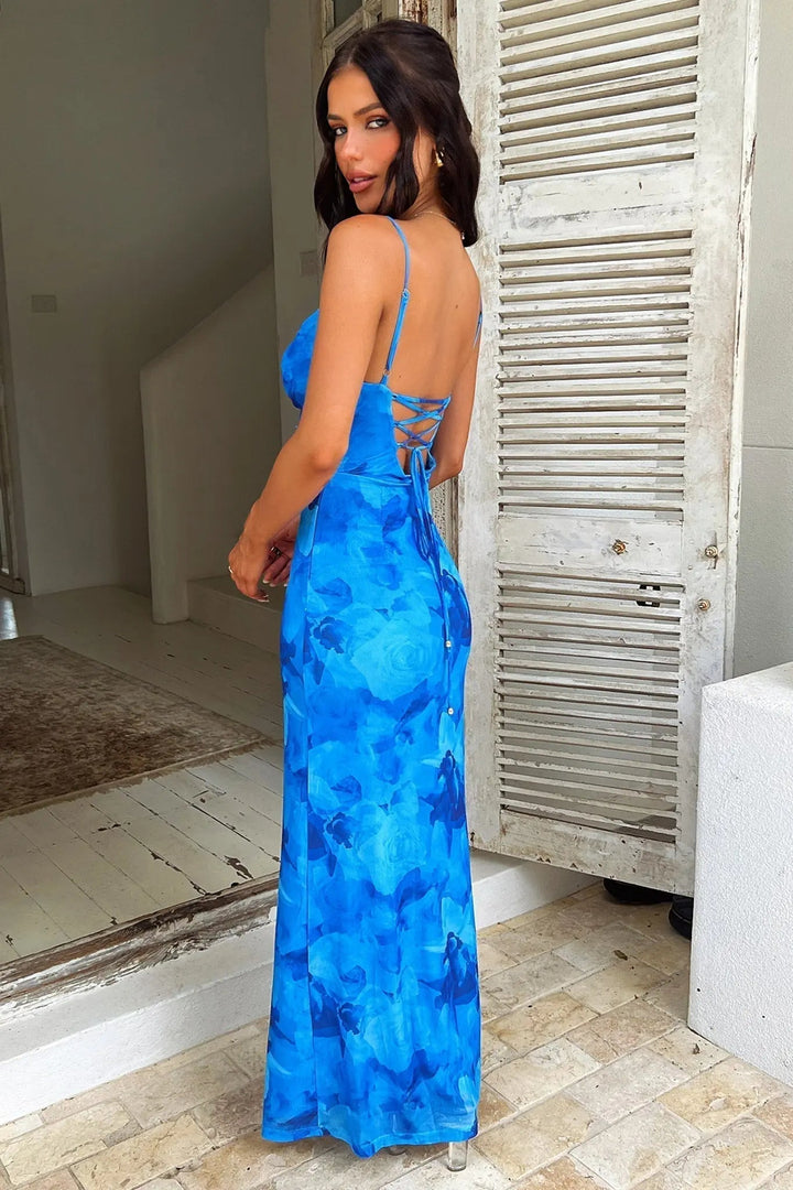 Luxurious elegant dress for women made of breathable fabric – cocktail and summer look