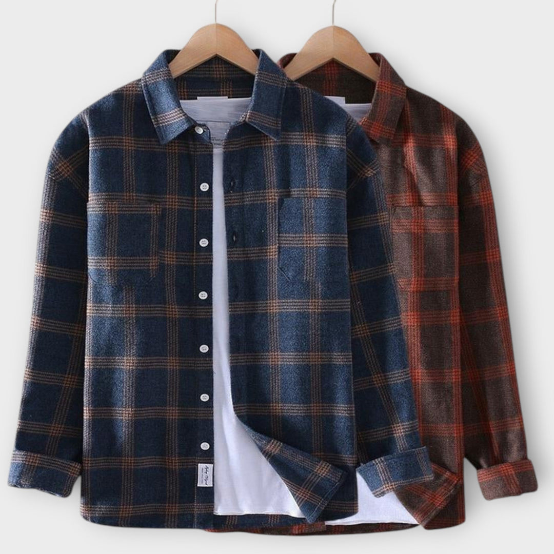 Gary | Kariertes Langarmshirt