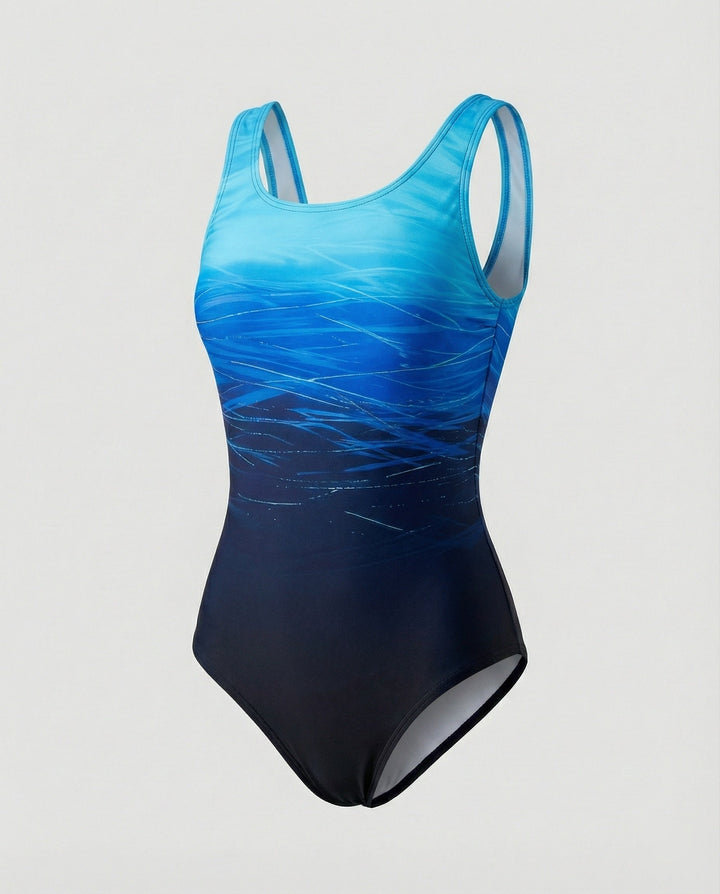 Damen Sport Einteiler Badeanzug – Schnell Trocknende Swimwear