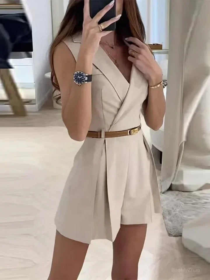 Women's overall with back and waistband